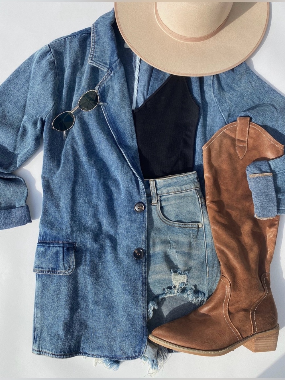 Denim Blazer Jacket - Blue
Small
NWT